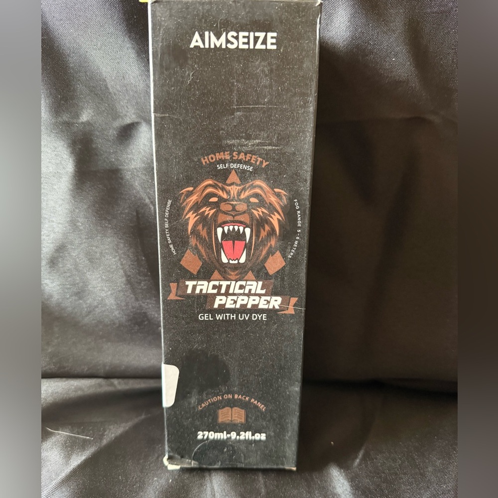 New Aimseize Tactical Pepper Gel with UV Dye - Black